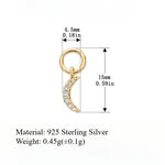 Load image into Gallery viewer, Four Leaf Clover Celestial Earrings Silver Micro Pave S5P132