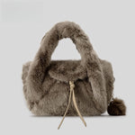 Load image into Gallery viewer, Faux Fur Handbag Women Pom Pom Shoulder Bag S5P796