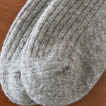 Load image into Gallery viewer, Thick Thermal Crew Socks Wool Blend Striped Cuffed M5A304