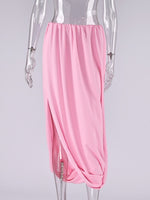 Load image into Gallery viewer, Flowy Chiffon Maxi Skirt Women Office N6D009