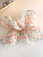 Load image into Gallery viewer, Small Floral Print Ruffle Scrunchie Women N6C017