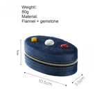 Load image into Gallery viewer, Natural Stone Velvet Jewelry Organizer Box N6G058