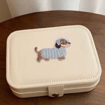 Load image into Gallery viewer, Dachshund Cartoon Embroidery Jewelry Organizer N6E099