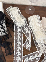 Load image into Gallery viewer, Retro Lace Scarf Headband Long 1.5m French N6C005
