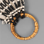 Load image into Gallery viewer, Handwoven Maple Bead Bamboo Hdl Woven Bag Women S5P965