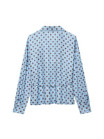 Load image into Gallery viewer, Polka Dot Satin Crop Shirt Women Office N6C109