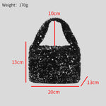 Load image into Gallery viewer, Sequin Shoulder Bag Women Glitter Small Square Purse S5P791