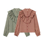 Load image into Gallery viewer, Fashion Plaid Layered Cardigan Shirt Women N6A041