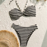 Load image into Gallery viewer, Sexy Striped Bikini Set Beach Swimwear Women N6A068