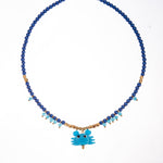 Load image into Gallery viewer, Bohemian Glass Bead Scarf Pendant Necklace Vintage N6E111