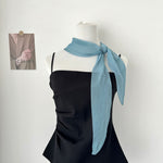 Load image into Gallery viewer, Crinkle Scarf Multi Way Hair Neck Bag Tie Solid Color M5A323