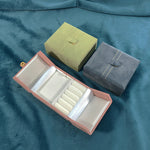 Load image into Gallery viewer, Velvet Double Door Jewelry Box Multi-Color S5P951