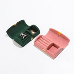 Load image into Gallery viewer, Portable Boucle Fleece Jewelry Box Multi Color S5P949