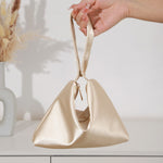 Load image into Gallery viewer, Satin Triangle Evening Clutch Magnetic Closure N6F100