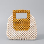 Load image into Gallery viewer, Handwoven Maple Bead Small Square Tote Women S5P968