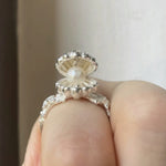 Load image into Gallery viewer, Adjustable Shell Ring Pearl Color Open Stackable S5P895