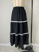 Load image into Gallery viewer, Ruffle Hem Boho Maxi Skirt Women N6C254