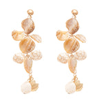 Load image into Gallery viewer, Shell & Starfish Drop Earrings Ocean Style Jewelry N6A147