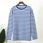 Load image into Gallery viewer, Classic Striped Knit Retro Crew Neck Pullover Top N6A138
