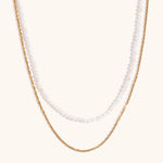 Load image into Gallery viewer, Twin Layer O Chain Necklace Steel Gold Plated S5P232