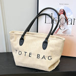 Load image into Gallery viewer, Large Capacity Corduroy Tote Bag Women S5P717