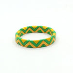 Load image into Gallery viewer, Wave Triangle Links Cuff Enamel Steel Elastic S5P142