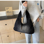 Load image into Gallery viewer, Women's Denim Shoulder Baguette Bag N6J194