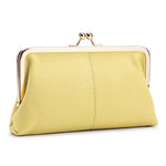 Load image into Gallery viewer, Genuine Leather Long Clutch with Snap Closure N6B198