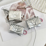 Load image into Gallery viewer, AirPods Case Bow PU Fabric Pouch Protective S5P873