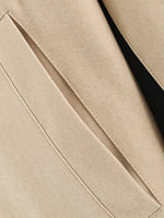 Load image into Gallery viewer, Loose Colorblock Stand Collar Zip Jacket Women Khaki N6H126