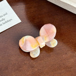 Load image into Gallery viewer, Butterfly Rhinestone Acetate Barrettes N6C355