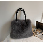 Load image into Gallery viewer, Plush Commuter Tote Bag Women Large Capacity Shoulder S5P724