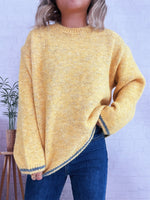 Load image into Gallery viewer, ContrastTrim Round Sweater Mid Heavy Options N5A210
