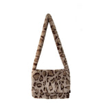 Load image into Gallery viewer, Faux Mink Leopard Tote Bag Women Large Capacity S5P736