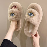 Load image into Gallery viewer, Googly Eyes Platform Slippers Women Non Slip Outdoor M5A299
