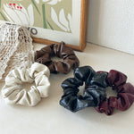Load image into Gallery viewer, French Retro PU Leather Scrunchy Women S5P764
