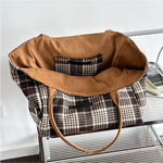 Load image into Gallery viewer, Reversible Tweed Tote Bag Large Capacity Two-Sided S5P740