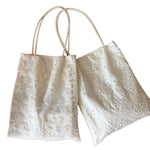 Load image into Gallery viewer, Cut-out Embroidery Fine Strap Canvas Shoulder Bag N6F181