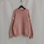 Load image into Gallery viewer, Color Block Loose Fit Sweater Women Oversized N5A836