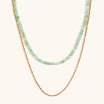 Load image into Gallery viewer, Twin Layer O Chain Necklace Steel Gold Plated S5P232