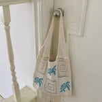 Load image into Gallery viewer, Crochet Turtle Openwork Shoulder Bag Women N6C050