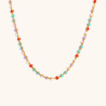 Load image into Gallery viewer, Bohemian Enamel Bead Chain Steel Gold Plated S5P225