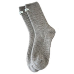 Load image into Gallery viewer, Thick Thermal Crew Socks Wool Blend Striped Cuffed M5A304
