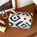 Load image into Gallery viewer, Womens Candy Color Plush Cosmetic Bag N6K109