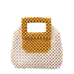 Load image into Gallery viewer, Handwoven Maple Bead Small Square Tote Women S5P968