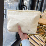 Load image into Gallery viewer, Corduroy Cosmetic Organizer Multi Compartment S5P323