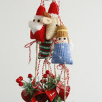 Load image into Gallery viewer, Hand Crocheted Christmas Santa Hanging Ornament N6K317