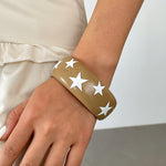 Load image into Gallery viewer, Womens Polka Dot Star Print Resin Bracelet N6K136