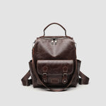 Load image into Gallery viewer, Vintage PU Backpack Large Capacity Travel Student N6F165
