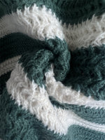 Load image into Gallery viewer, Off Shoulder Stripe Knit Sweater Women Loose Fit N5A845